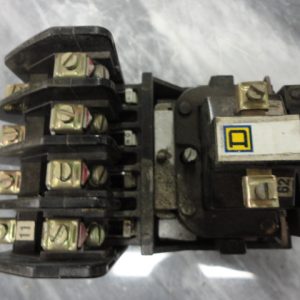 8501-H040: SQUARE D, AC CONTROL RELAY, OPEN TYPE, CLASS 8501, TYPE H040, 4NO CONTACTS THAT CAN BE INVERTED TO NC, RATED NEMA A600, 10 AMP 600VAC. WITH 110/120V 50/60HZ COIL.
